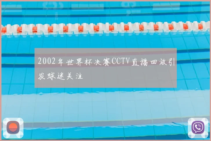 2002年世界杯决赛CCTV直播回放引发球迷关注